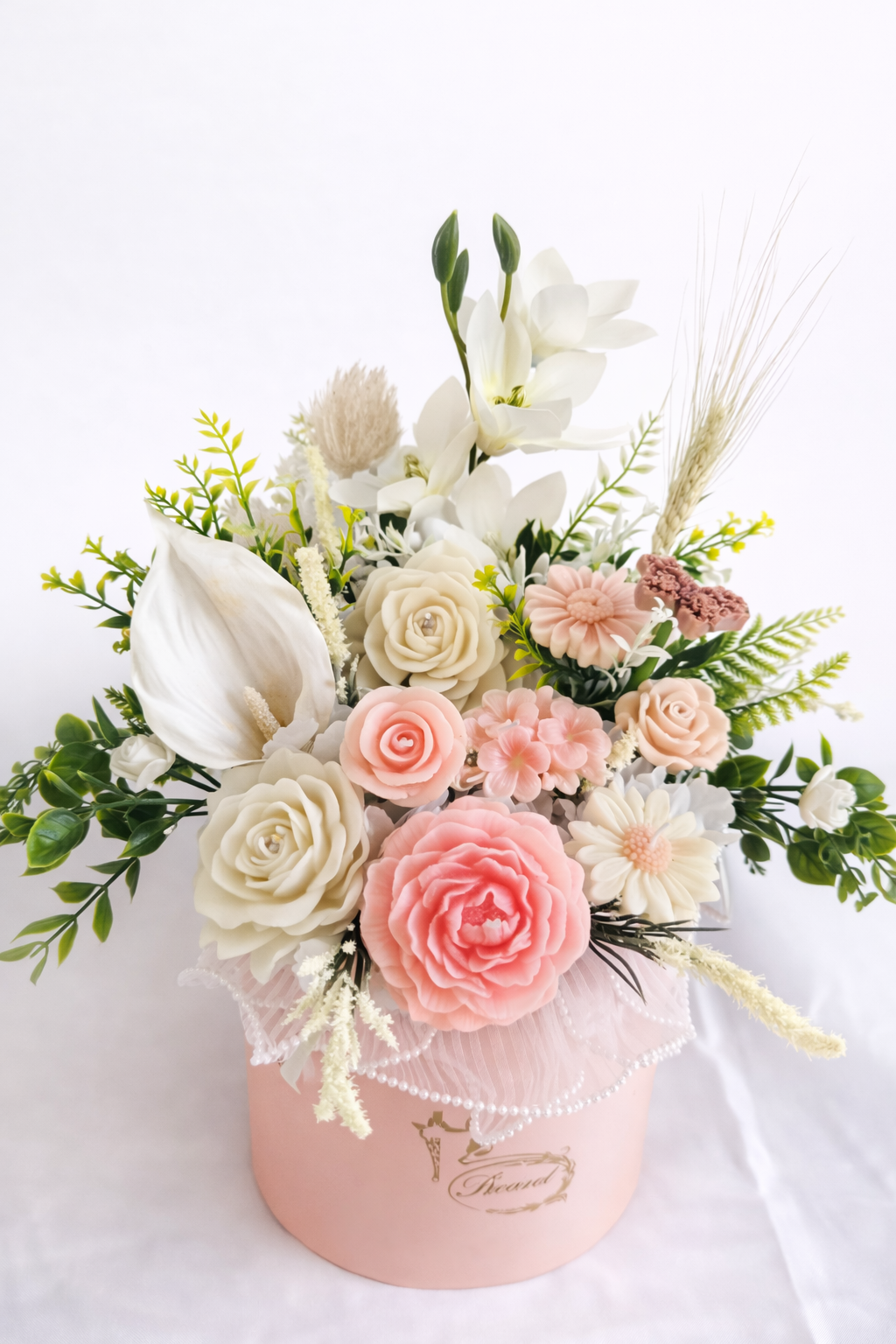 Love You Forever Rosé - Candle Bouquet