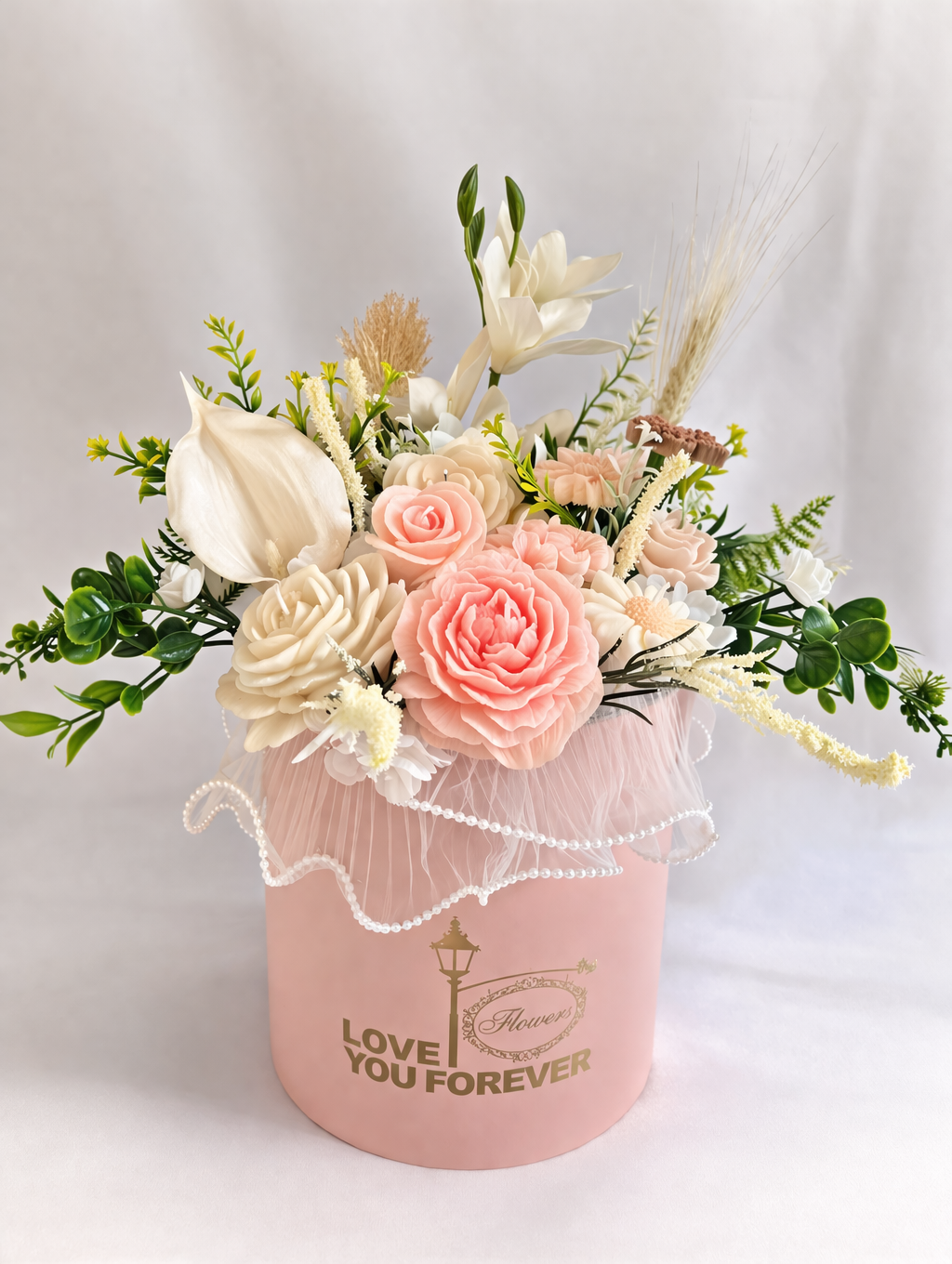 Love You Forever Rosé - Candle Bouquet