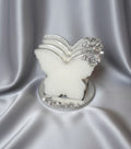 Butterfly Coasters 🦋 - White / Metallic Silver