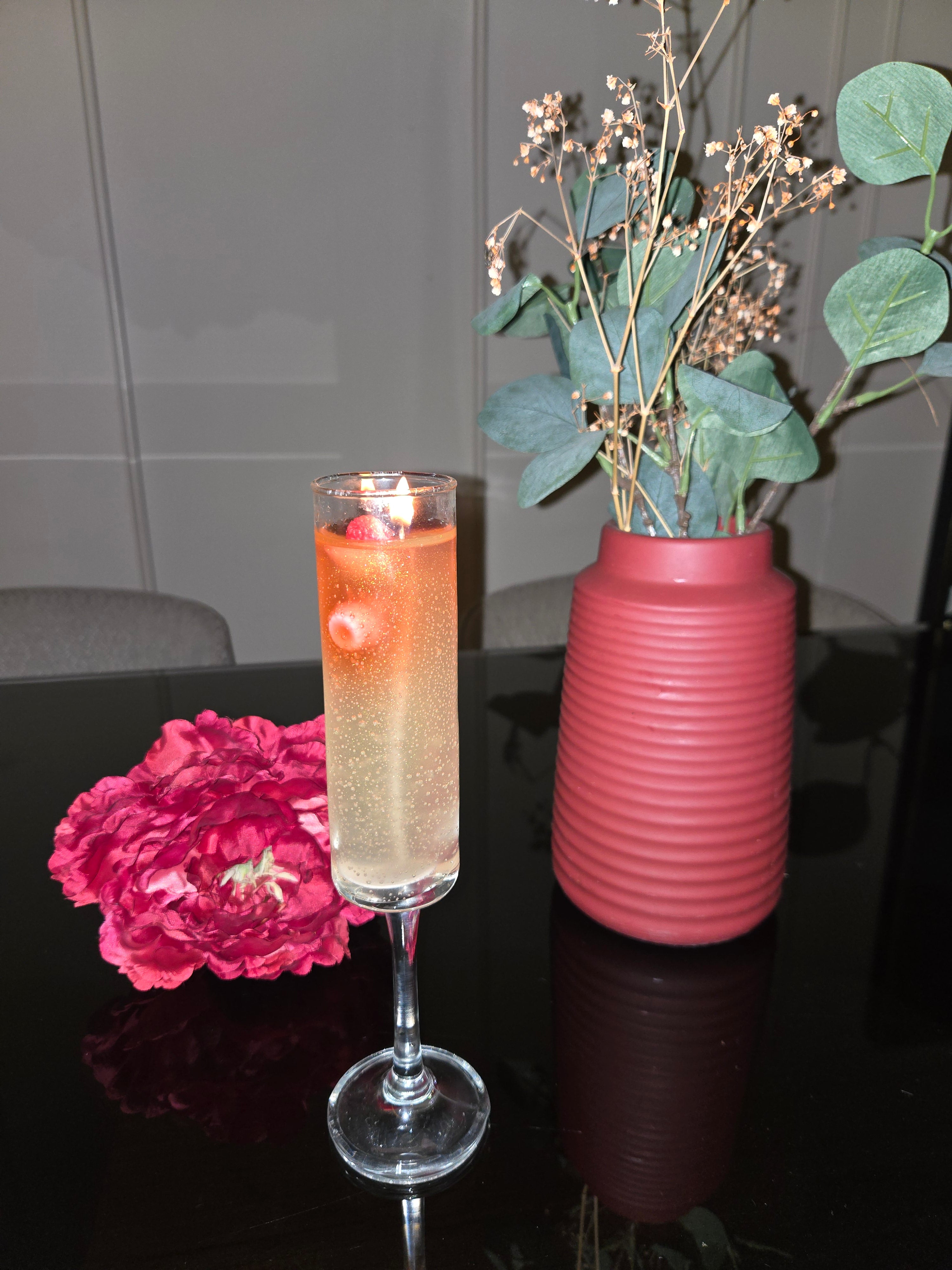 Raspberry Blossom Champagne 🥂🌸