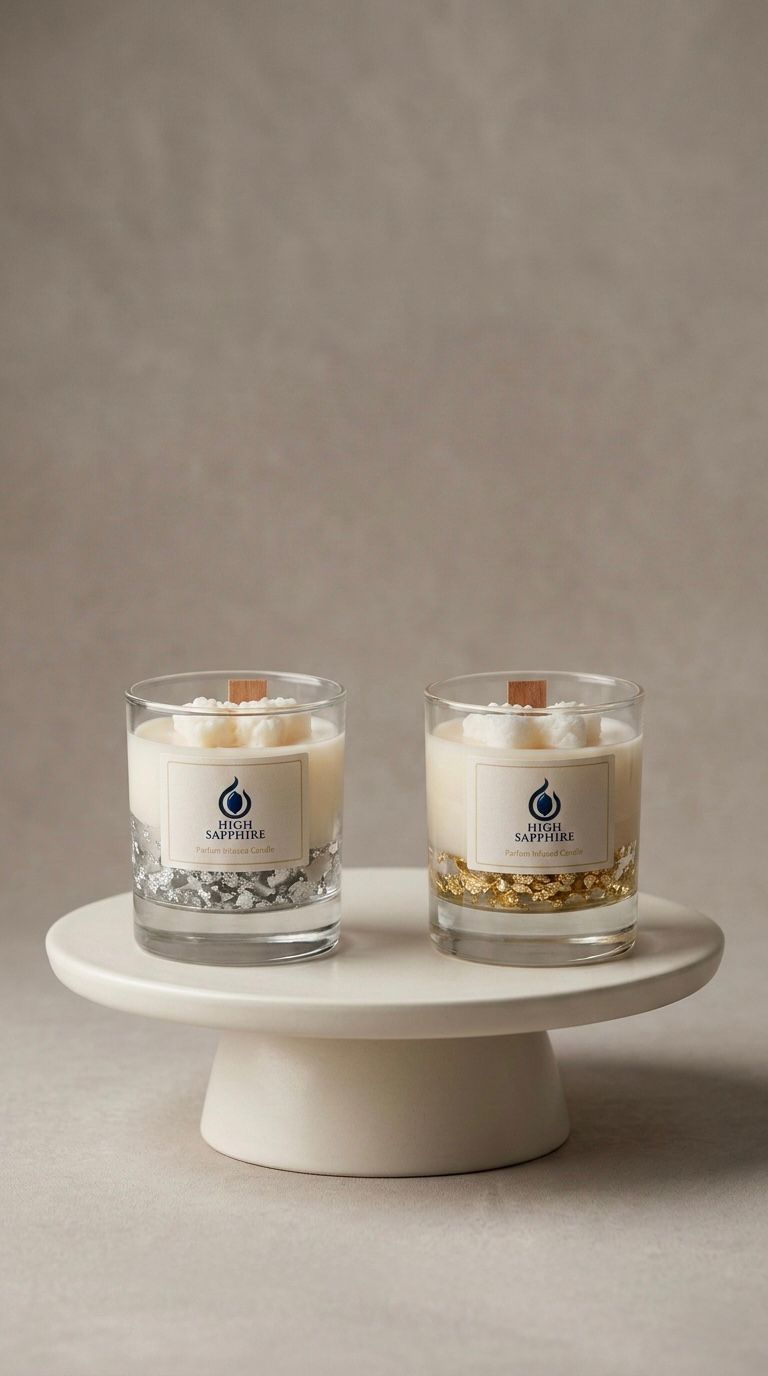 Silver Luster Candle