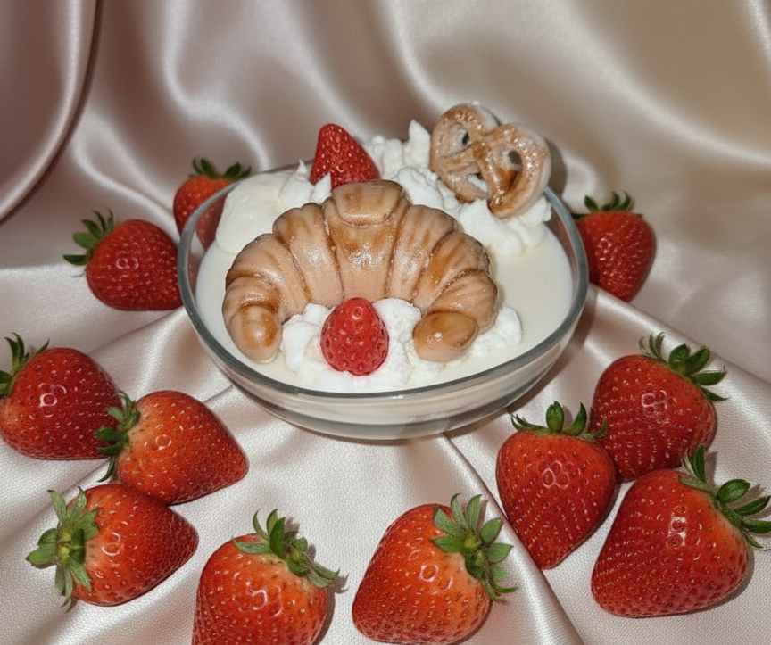 Croissant Fraise Crème 🥐🍓🥨