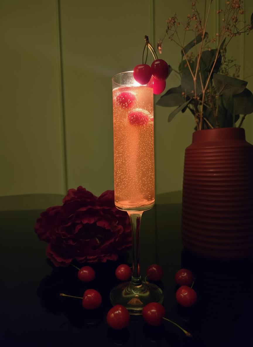 Raspberry Blossom Champagne 🥂🌸