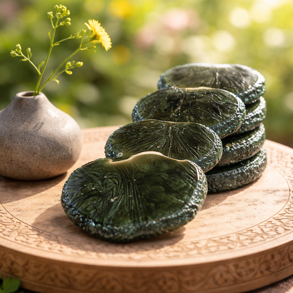 Emerald Velvet Coasters