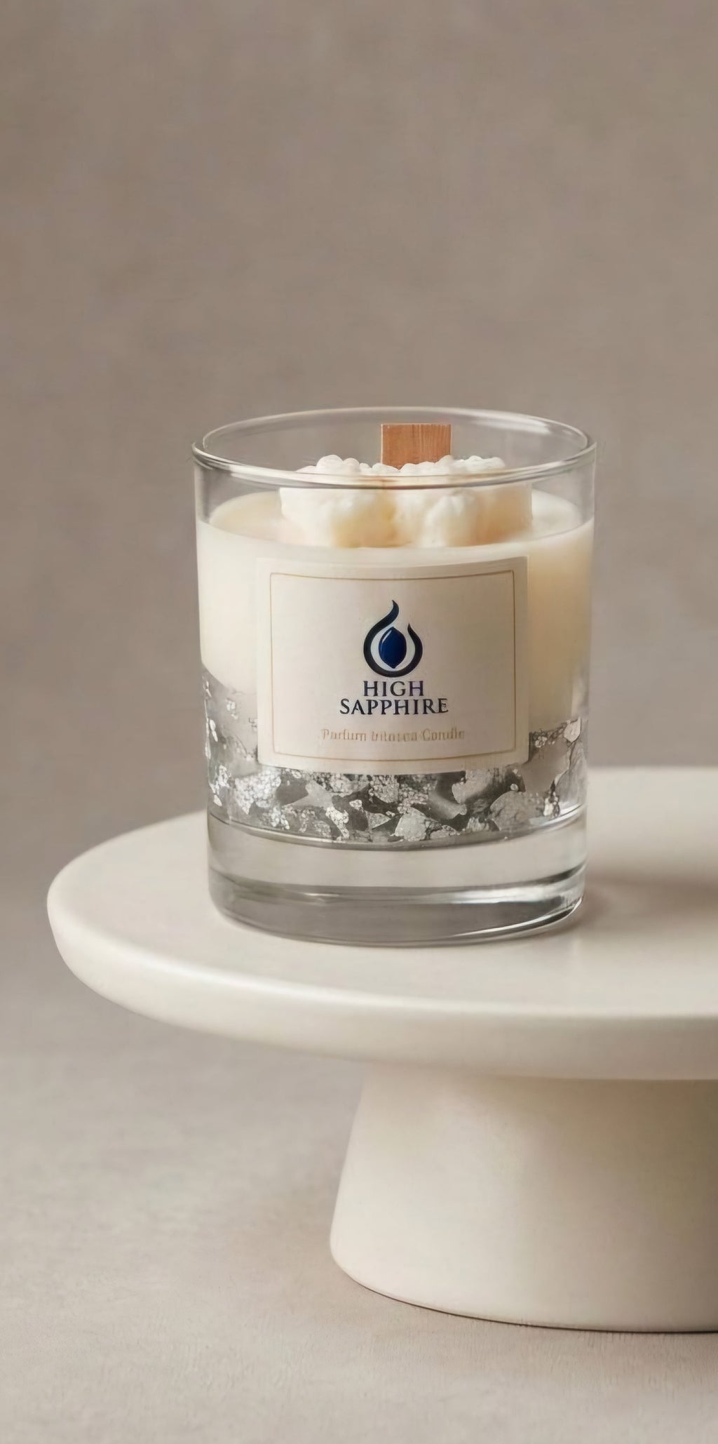 Silver Luster Candle