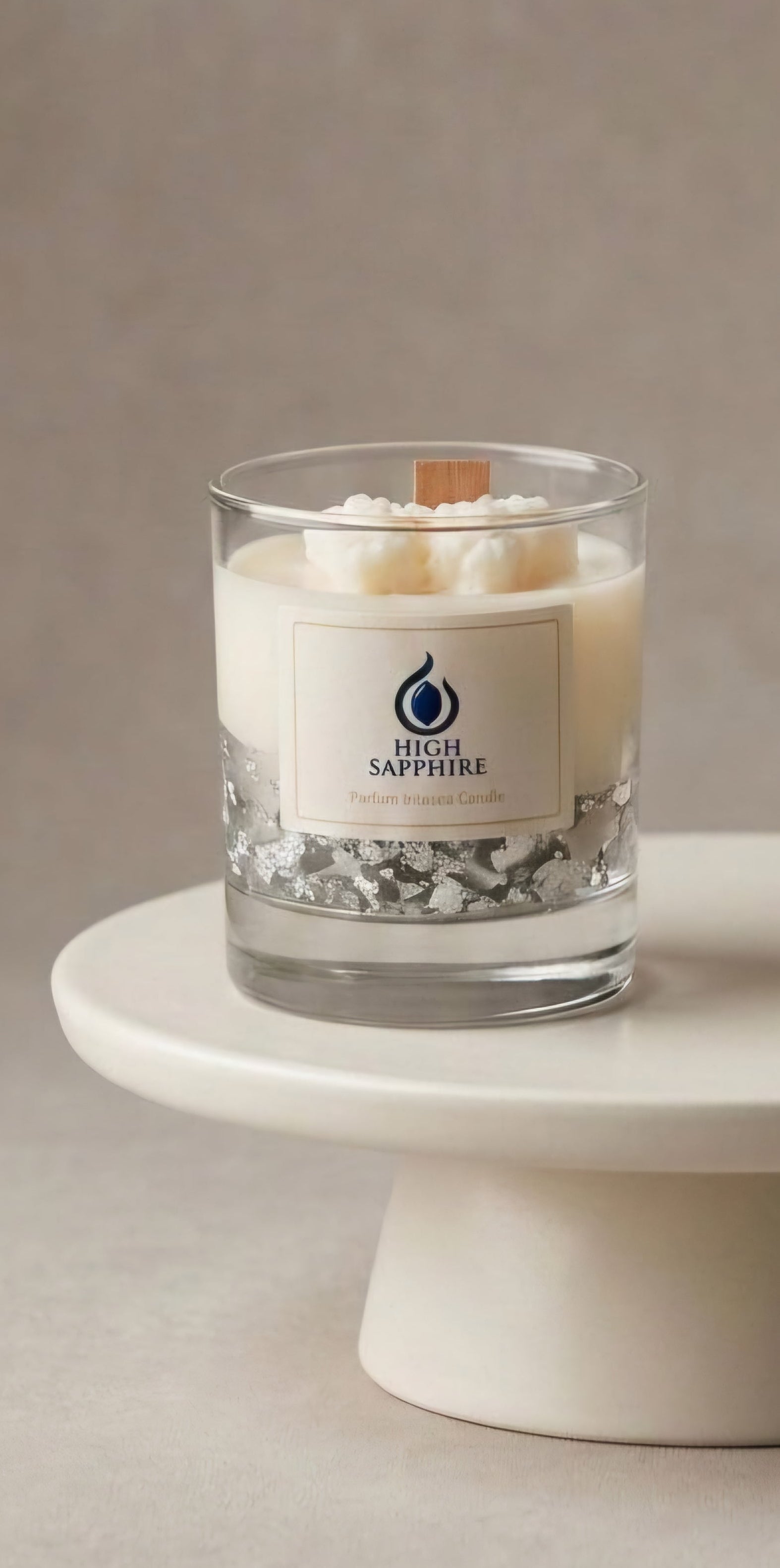 Silver Luster Candle