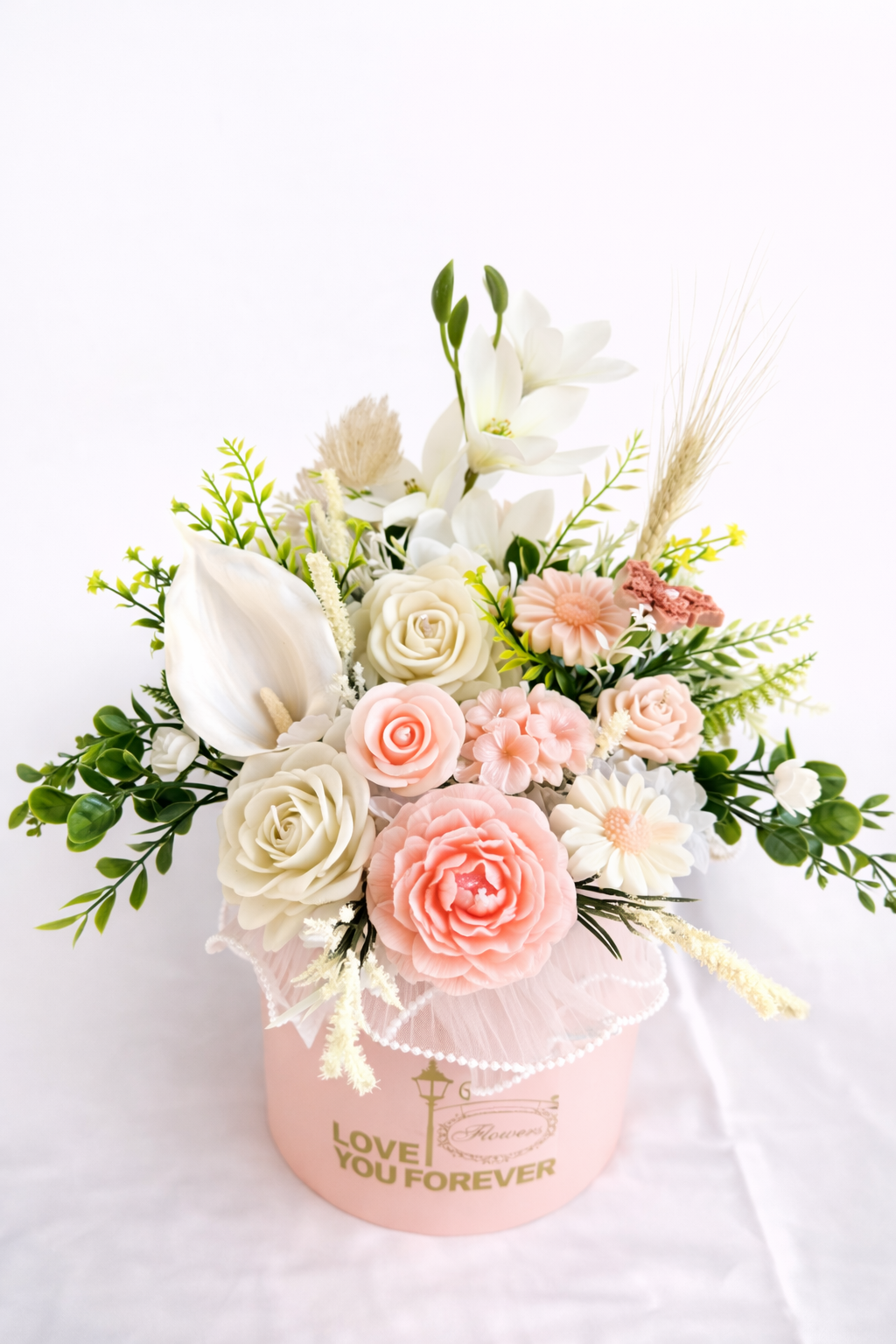 Love You Forever Rosé - Candle Bouquet
