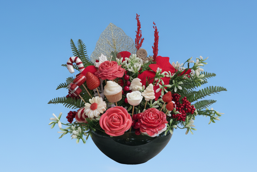 The Crimson Noël Bouquet 🌹